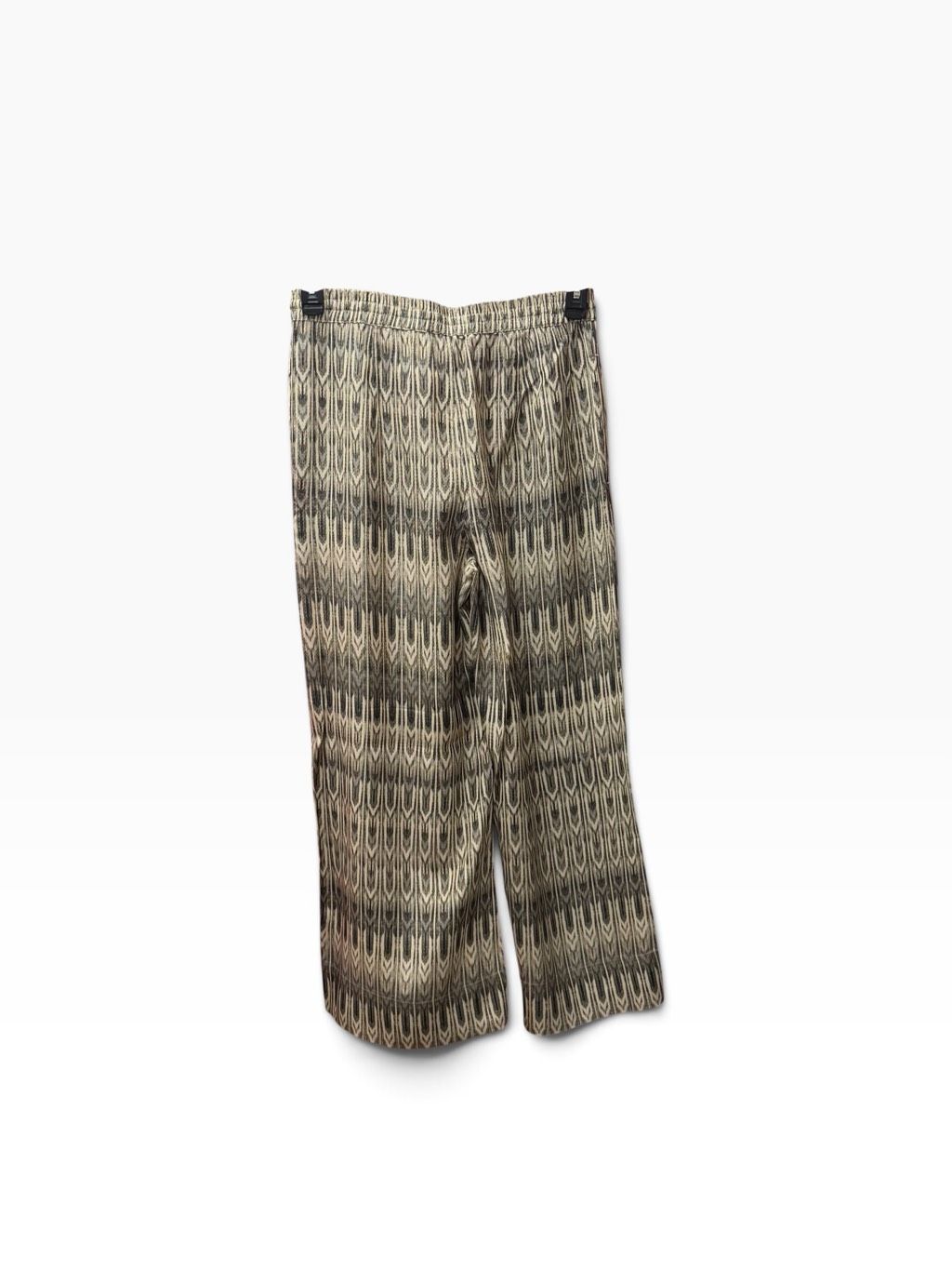 Billy Reid Wide Leg Pull On 100% Silk Pants In Ikat Pattern Nwt Size Small — image 2 of 4